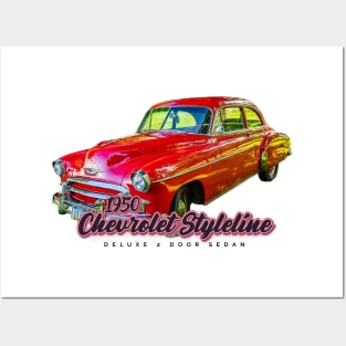 1950 Chevrolet Styleline Deluxe 2 Door Sedan Posters and Art